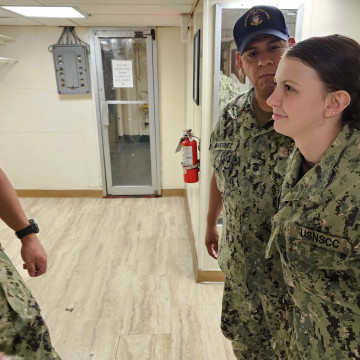 Cadet Corpsman getting extra training.