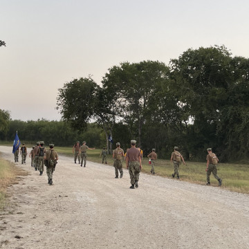 Nature walk, in formation!